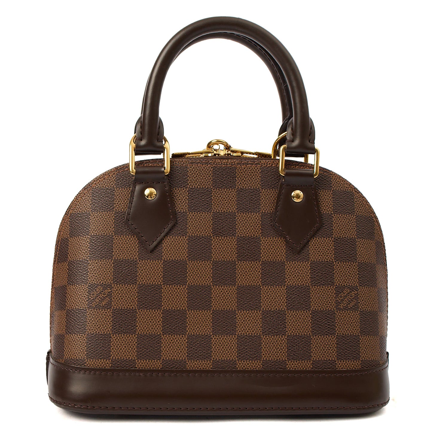 Louis Vuitton Top Handle Alma BB in Damier Geant, Canvas — Top View