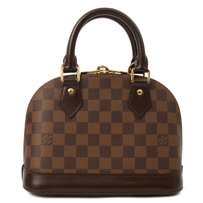 Louis Vuitton Top Handle Alma BB in Damier Geant, Canvas — Top View