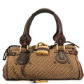 Chloe Tote Paddington in Brown, Canvas — Front View