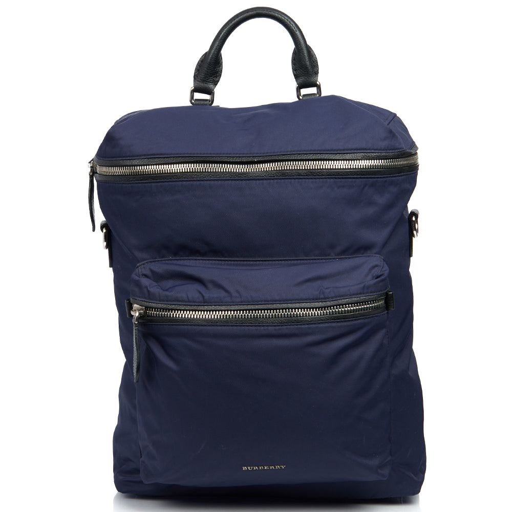 Burberry Backpack in Blue, Canvas — Alternate View 8