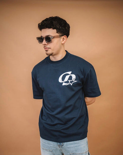 Cardair CD Star T Shirt - Navy Blue — S — Side View