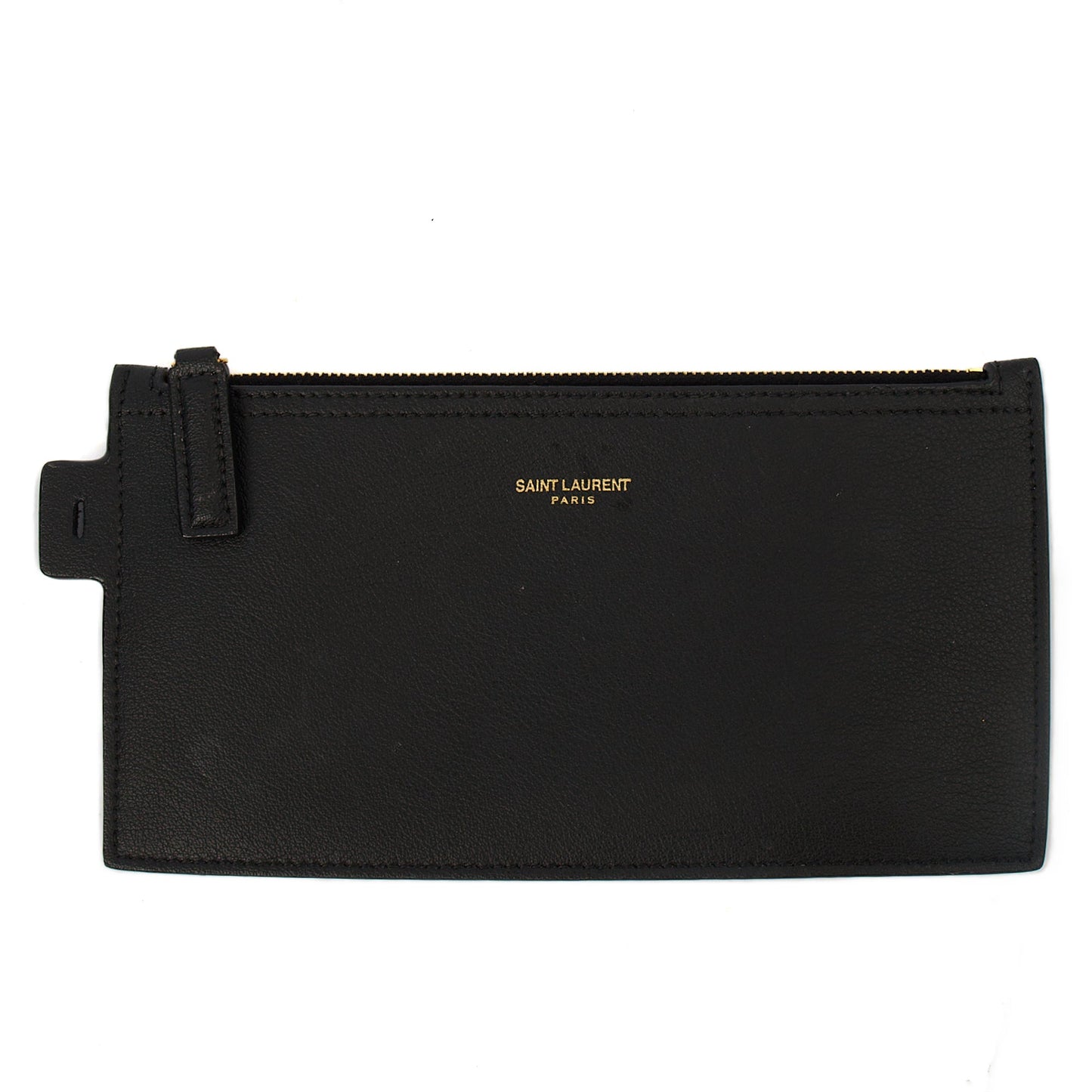 Saint Laurent Tote Shopping East West in Black, Leather — Alternate View 7