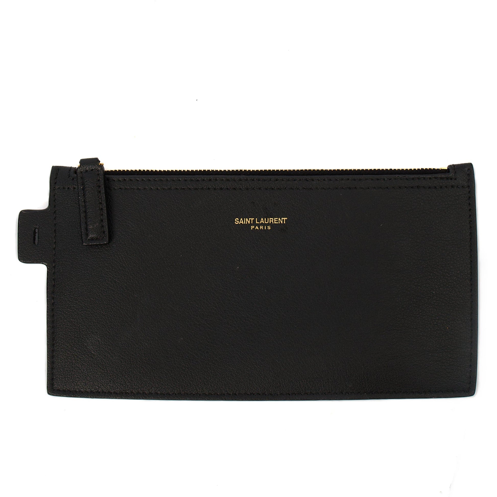 Saint Laurent Tote Shopping East West in Black, Leather — Alternate View 7