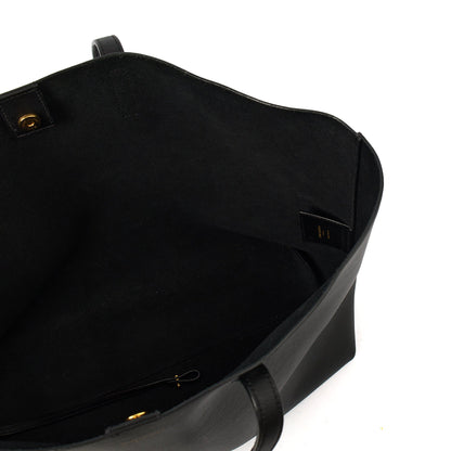 Saint Laurent Tote Shopping East West in Black, Leather — Alternate View 8