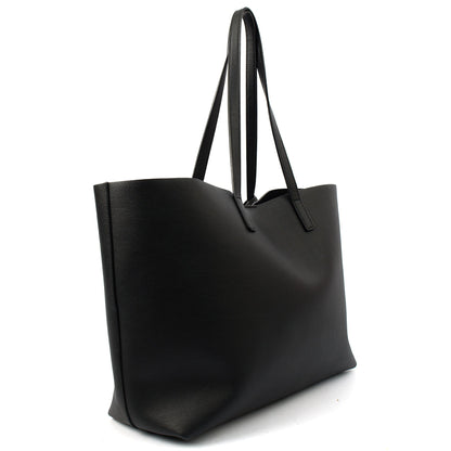 Saint Laurent Tote Shopping East West in Black, Leather — Back View