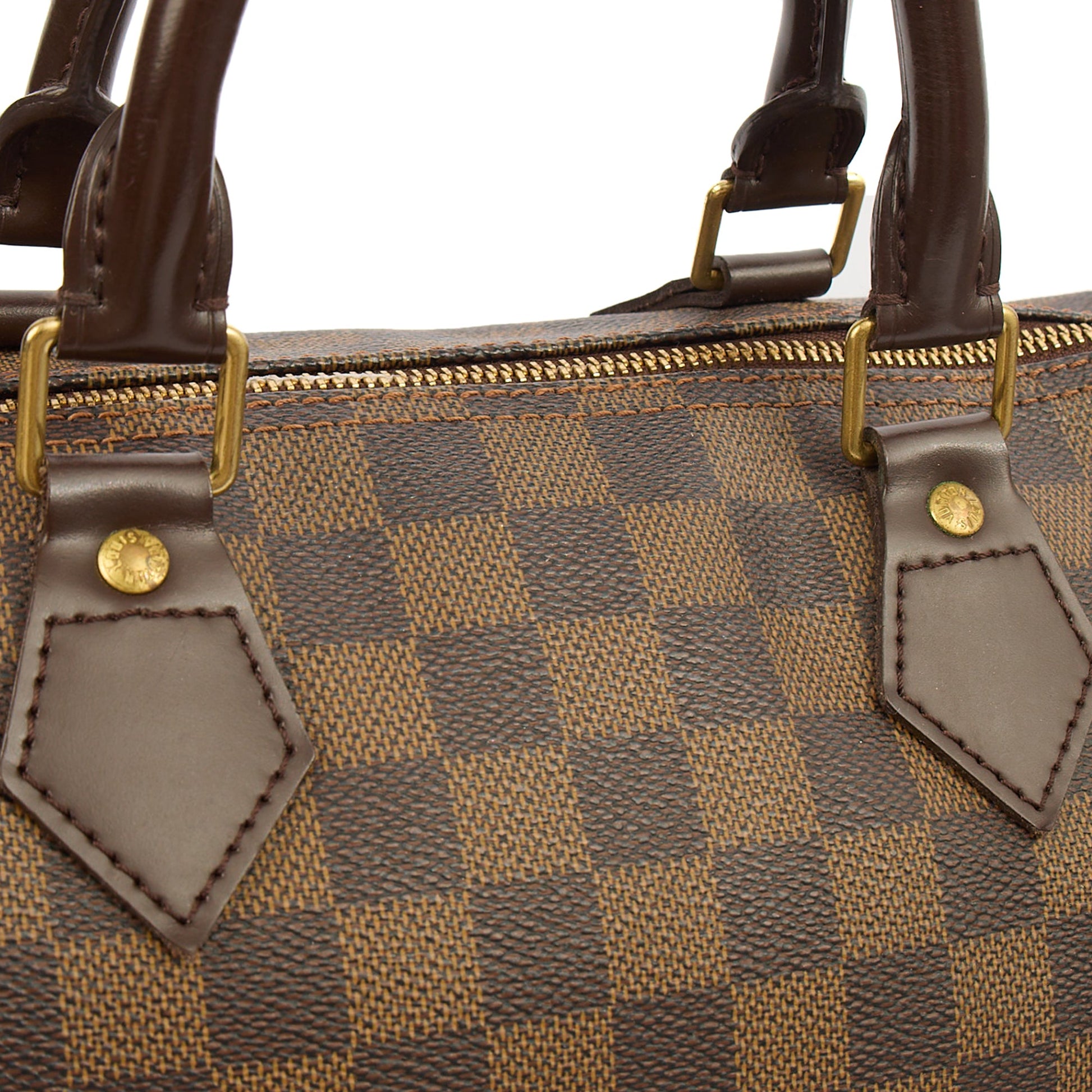 Louis Vuitton Tote Speedy 35 in Damier Ebene, Canvas — Lifestyle View