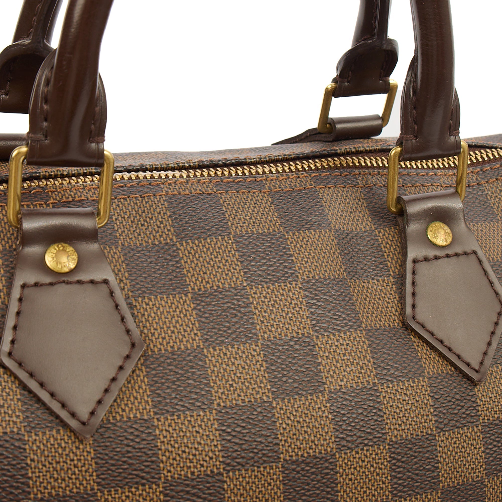 Louis Vuitton Tote Speedy 35 in Damier Ebene, Canvas — Lifestyle View