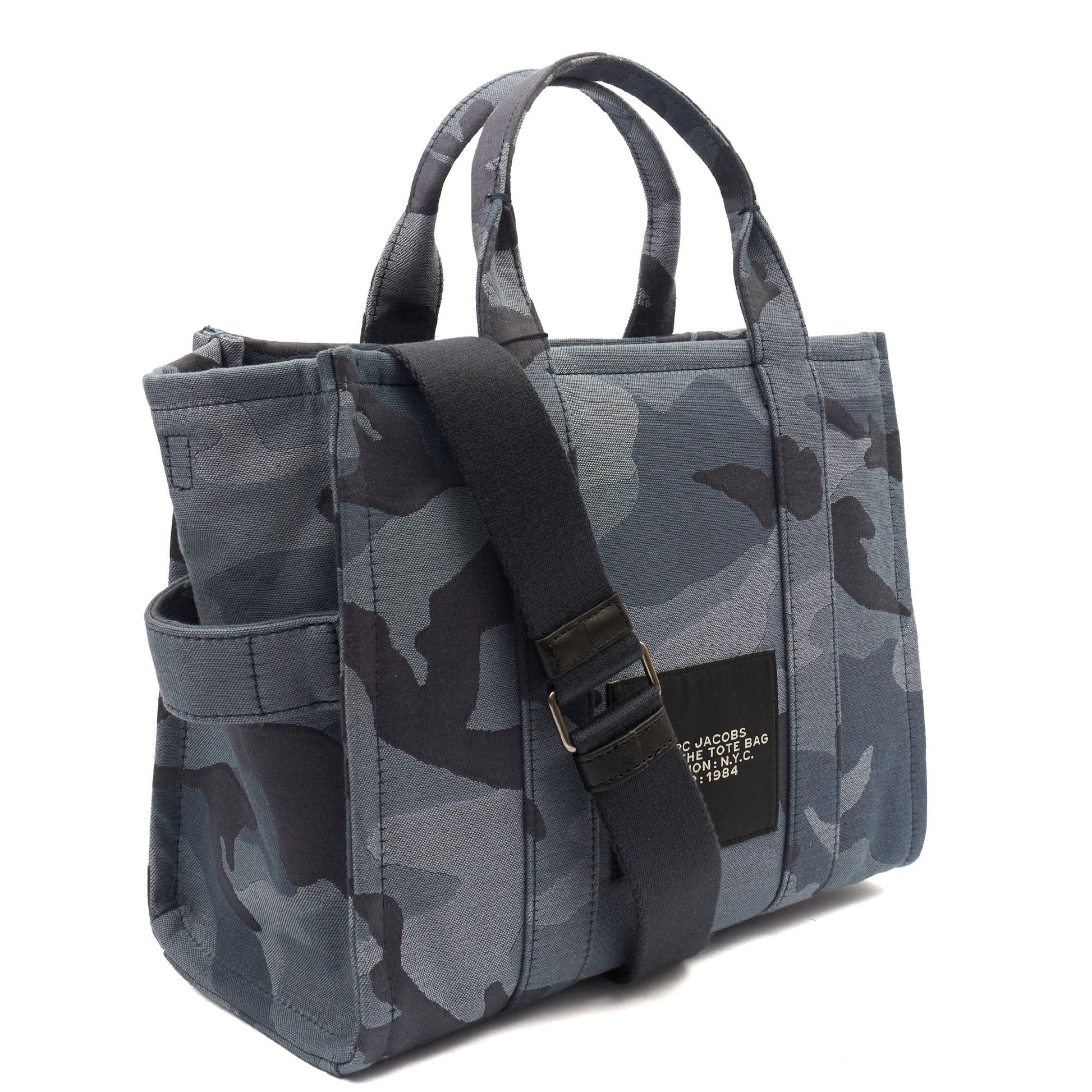 Marc Jacobs Tote The Tote Bag in Camo Blue, Fabric — Back View