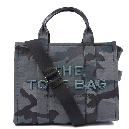 Marc Jacobs Tote The Tote Bag in Camo Blue, Fabric — Front View