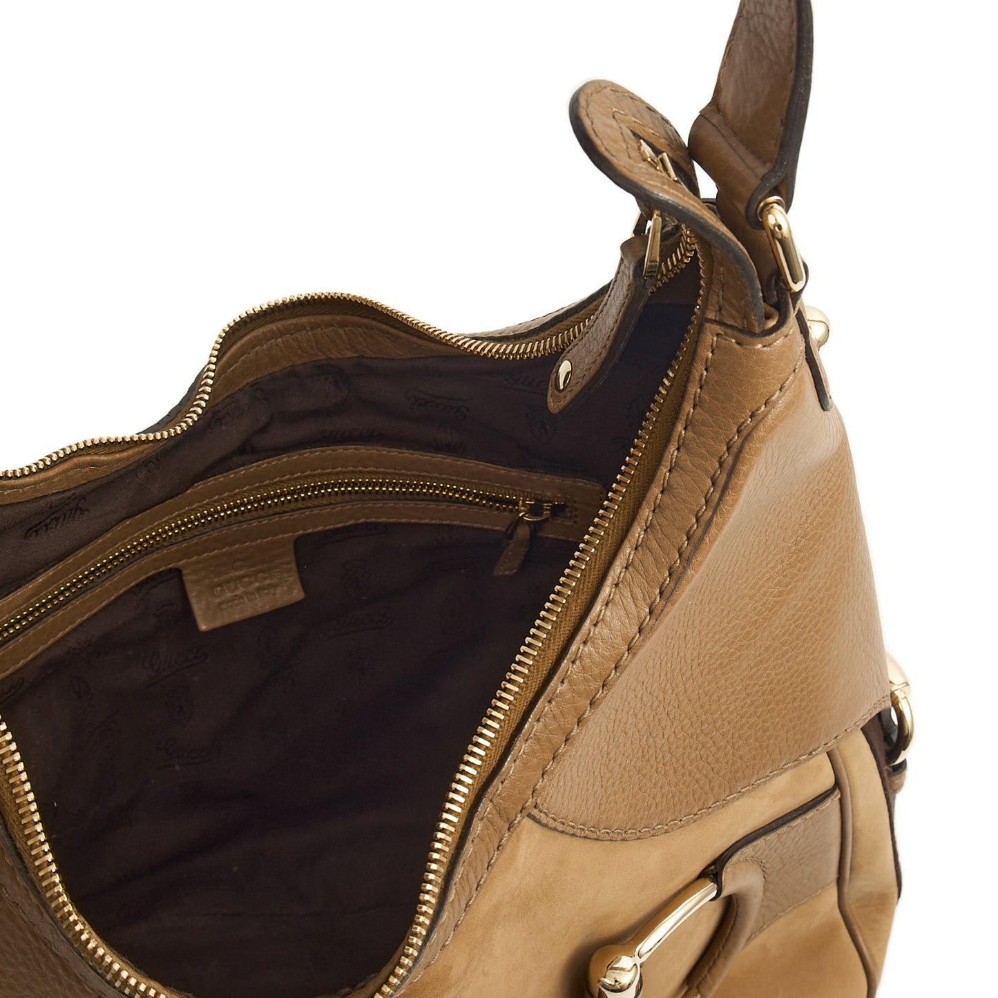 Gucci Tote Horsebit Hobo in Brown, invalid — Alternate View 11