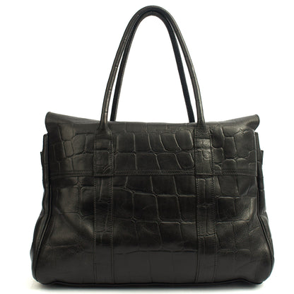 Mulberry Tote Bayswater Heritage in Black, Exotic Effect Leather — Alternate View 15