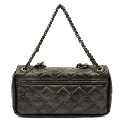 Chanel Shoulder Bag Chain Flap Bag in Metallic, Crinkled Calfskin Leather — Alternate View 23