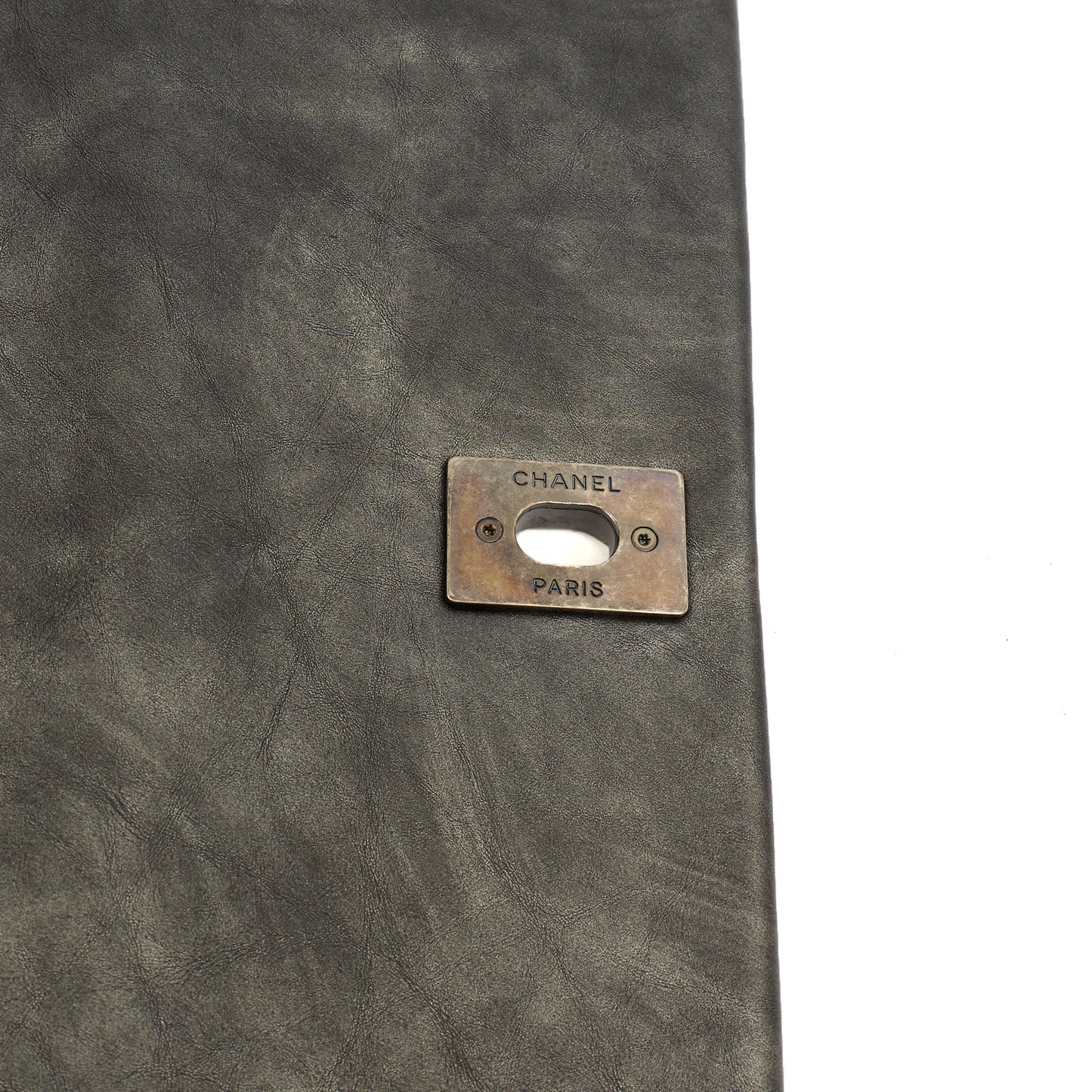 Chanel Shoulder Bag Chain Flap Bag in Metallic, Crinkled Calfskin Leather — Alternate View 8