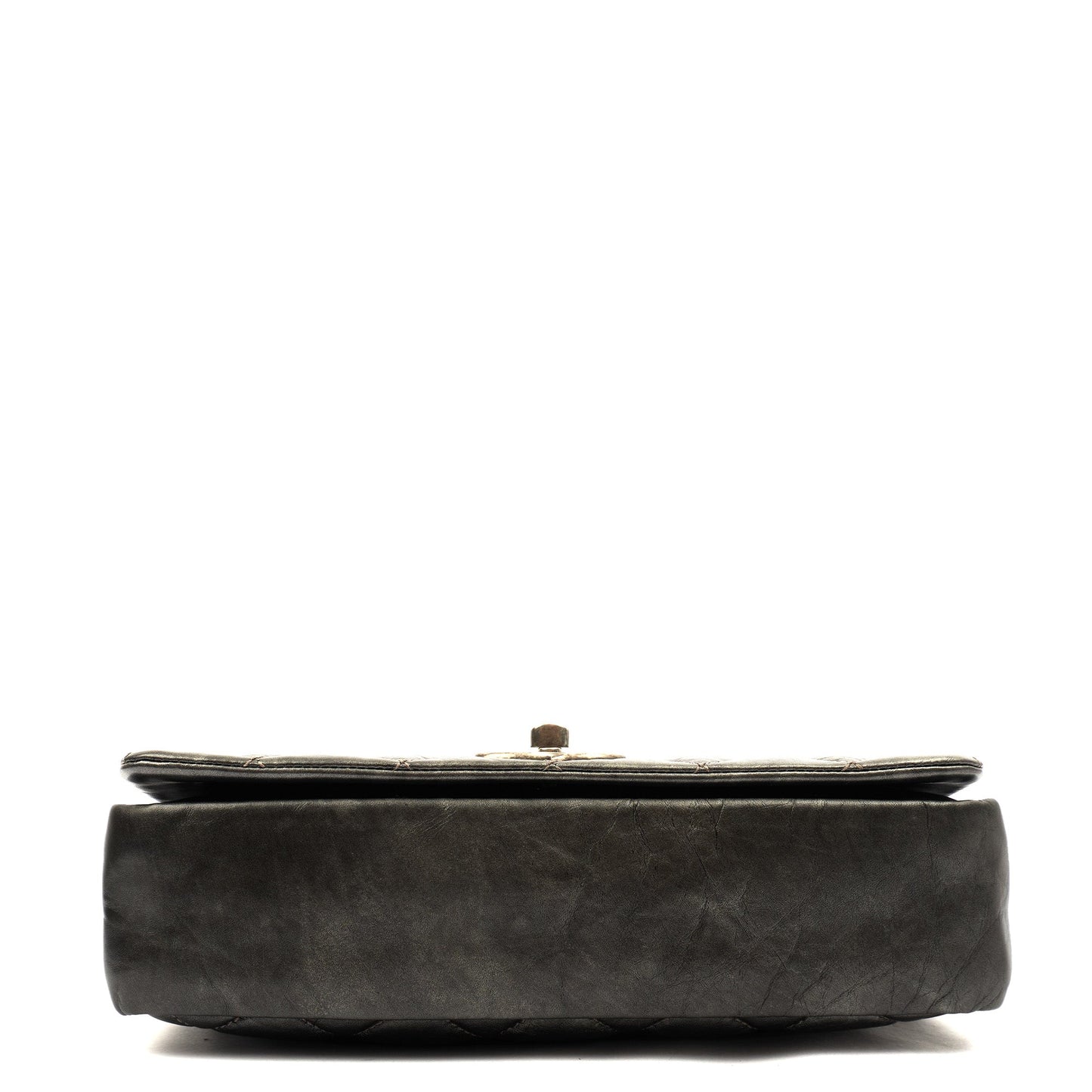 Chanel Shoulder Bag Chain Flap Bag in Metallic, Crinkled Calfskin Leather — Alternate View 14
