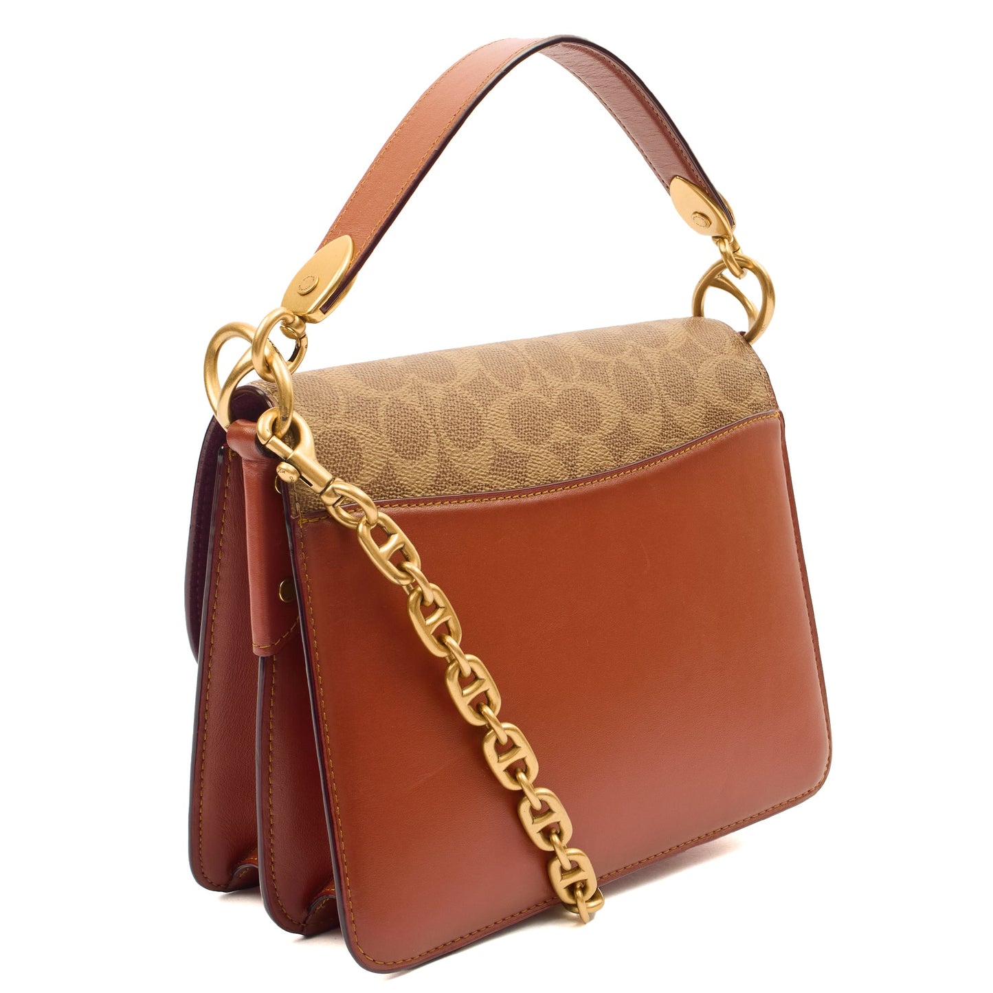 Coach Cross Body Beat in Brown, Leather — Side View