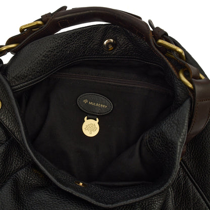 Mulberry Tote Mitzy Tote in Black, Calfskin Leather — Lifestyle View