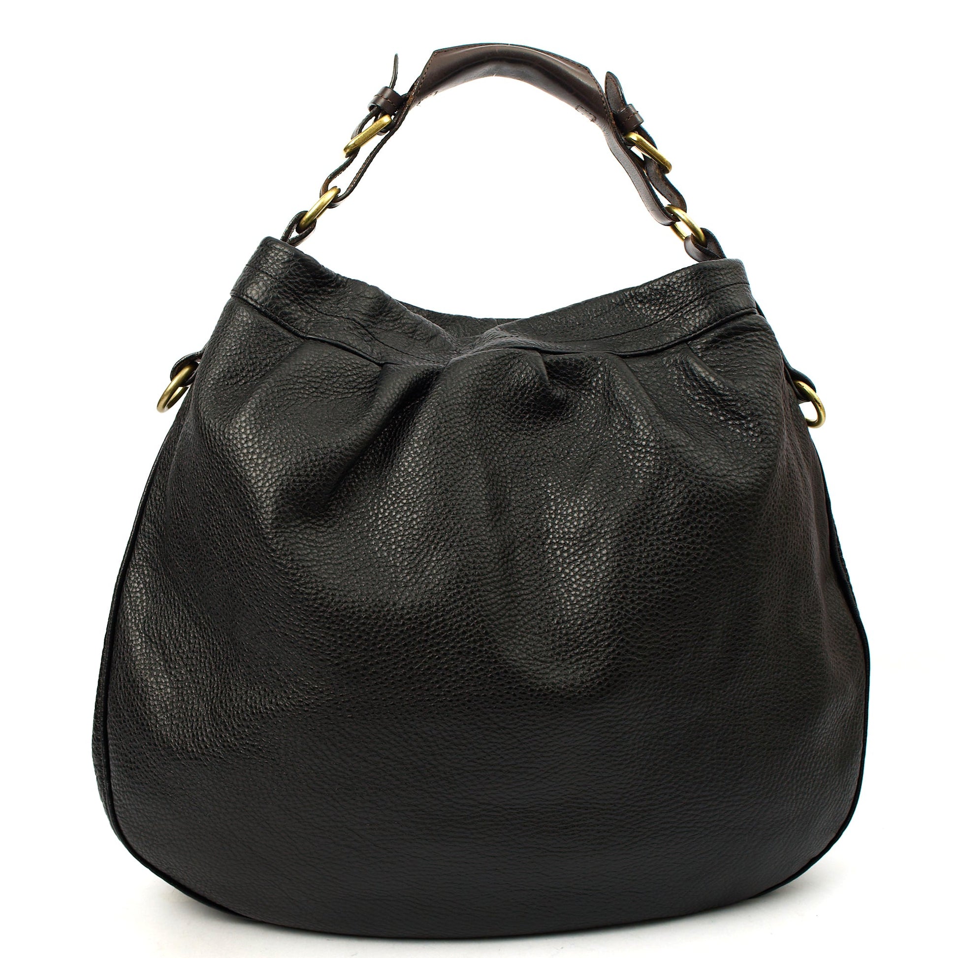 Mulberry Tote Mitzy Tote in Black, Calfskin Leather — Top View