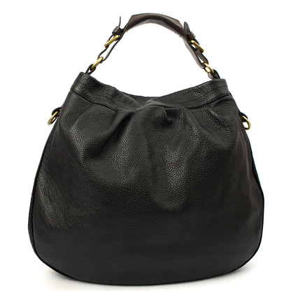 Mulberry Tote Mitzy Tote in Black, Calfskin Leather — Top View
