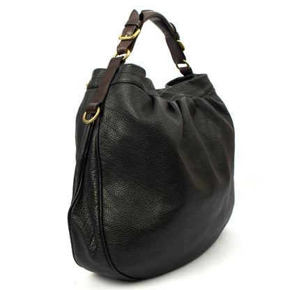 Mulberry Tote Mitzy Tote in Black, Calfskin Leather — Back View