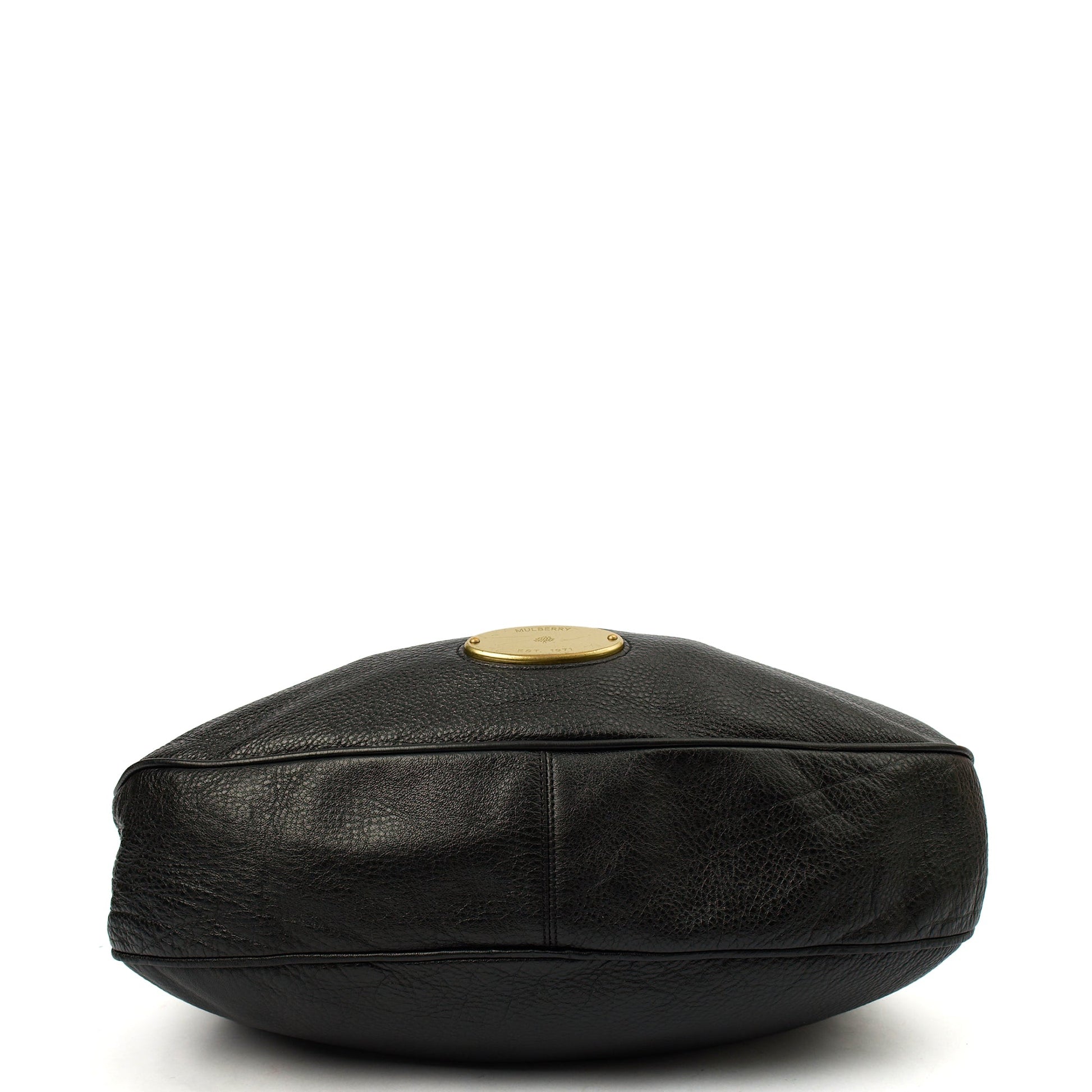 Mulberry Tote Mitzy Tote in Black, Calfskin Leather — Detail View