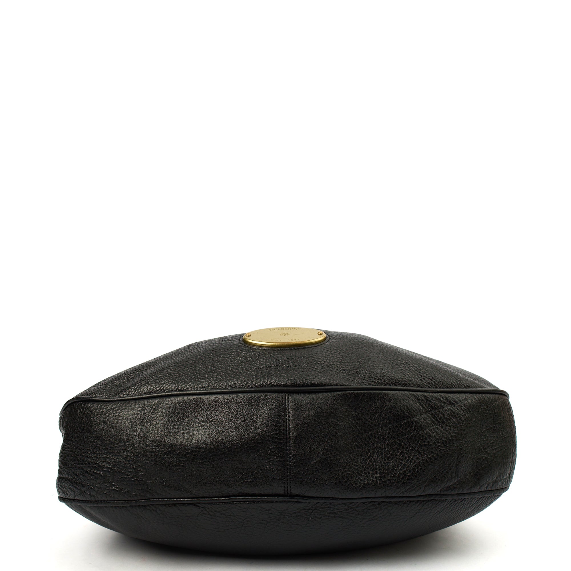 Mulberry Tote Mitzy Tote in Black, Calfskin Leather — Detail View