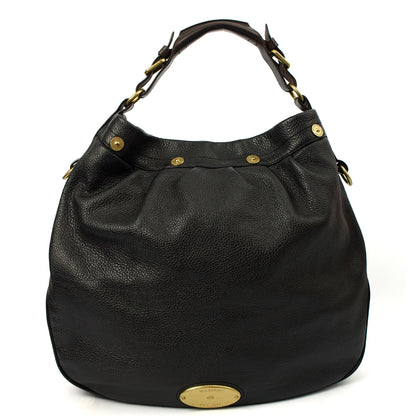 Mulberry Tote Mitzy Tote in Black, Calfskin Leather — Front View