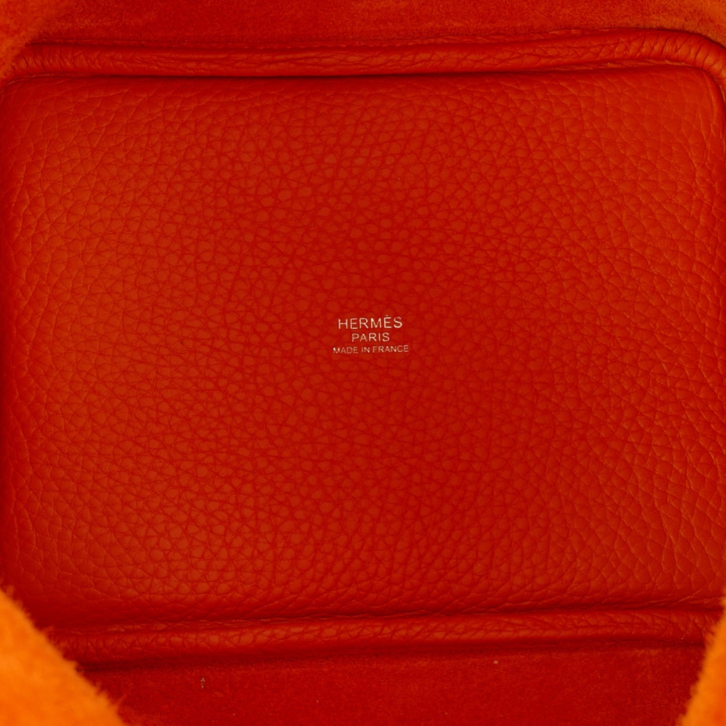 Hermes Top Handle Picotin Lock 18 in Orange, Leather — Alternate View 18
