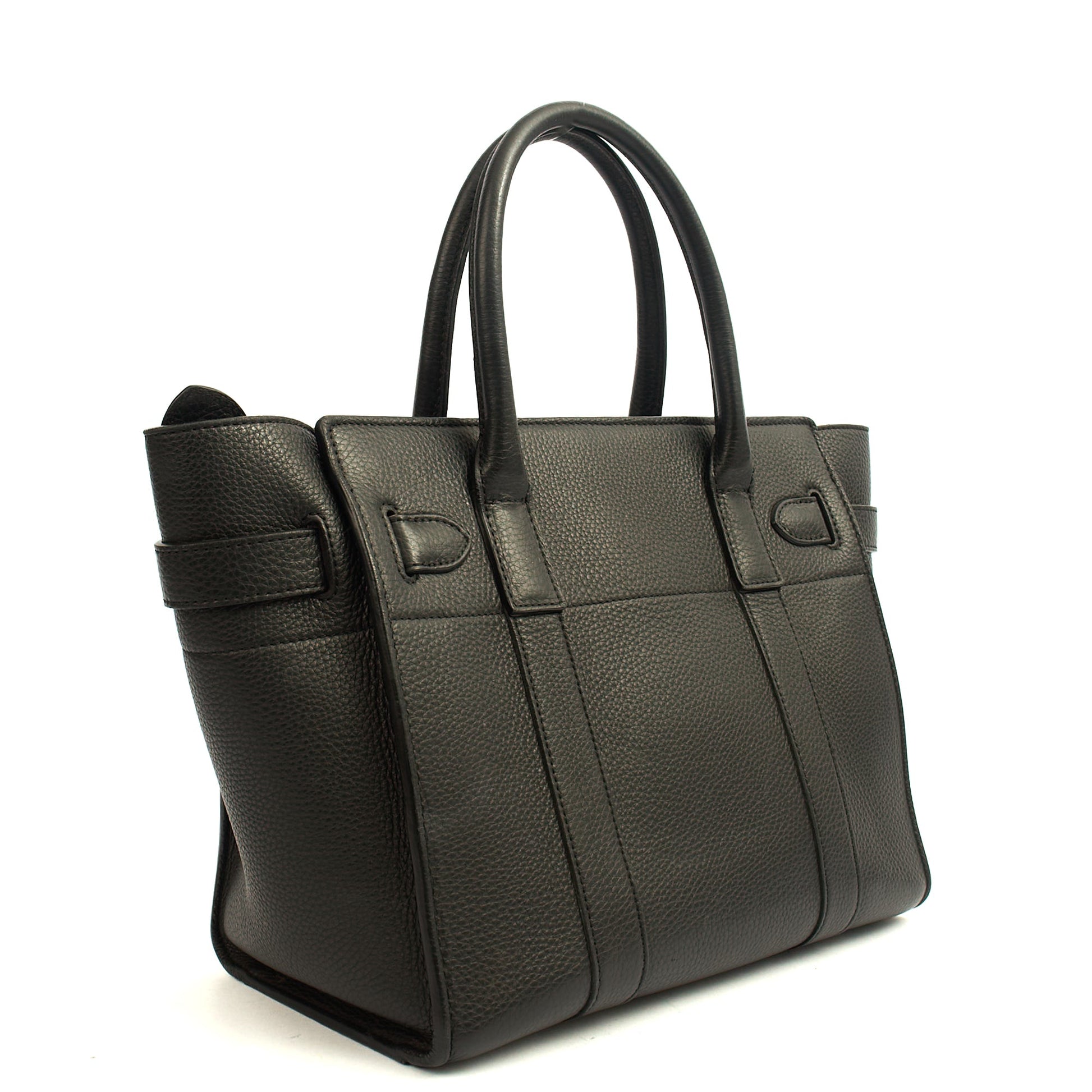 Mulberry Tote Zipped Bayswater - Small in Black, Calfskin Leather — Alternate View 10