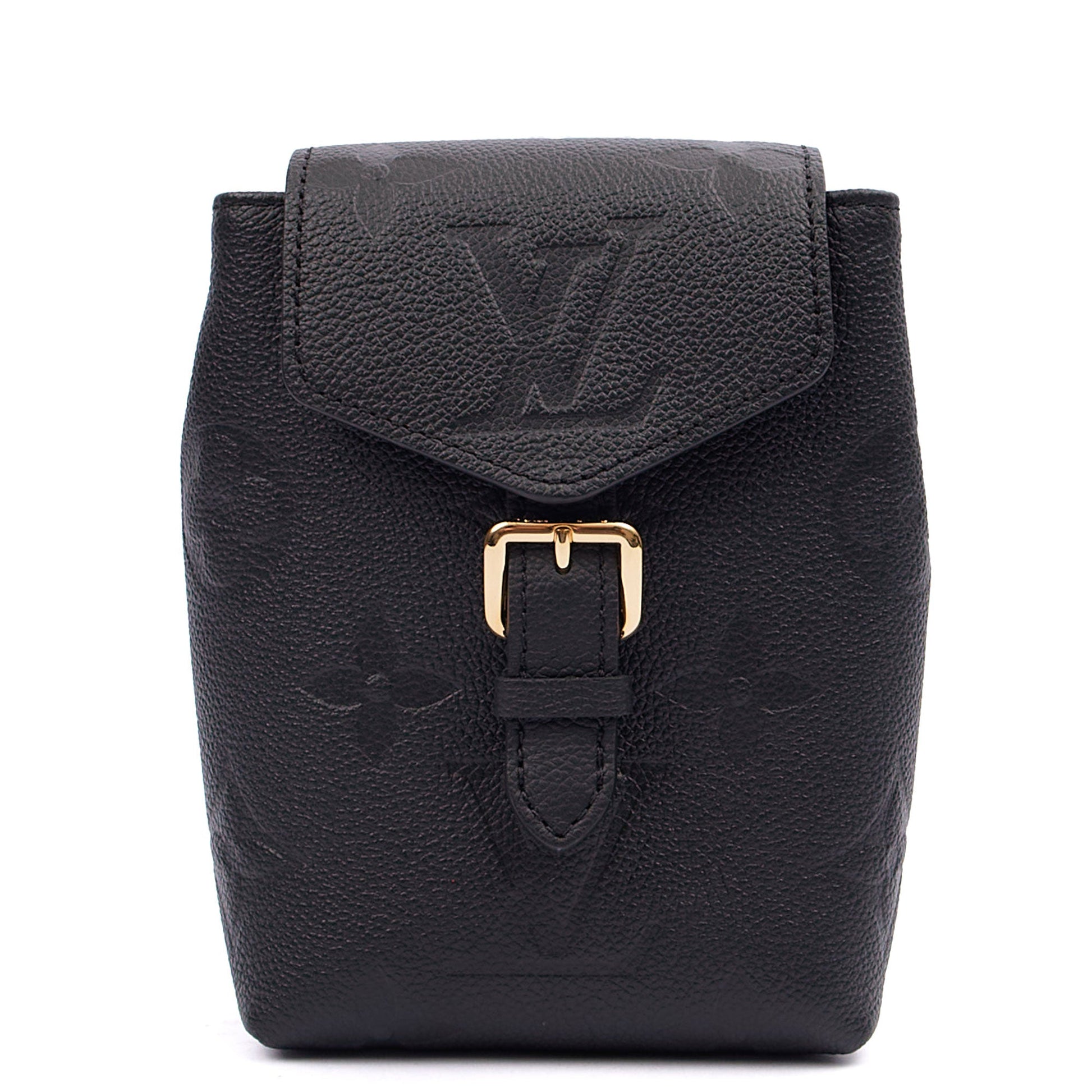 Louis Vuitton Mini Backpack Spring In The City Backpack - Tiny in Black, Empreinte Leather — Front View
