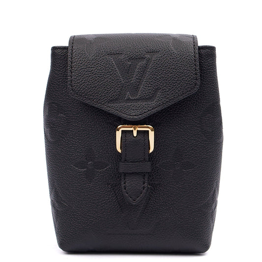Louis Vuitton Mini Backpack Spring In The City Backpack - Tiny in Black, Empreinte Leather — Front View