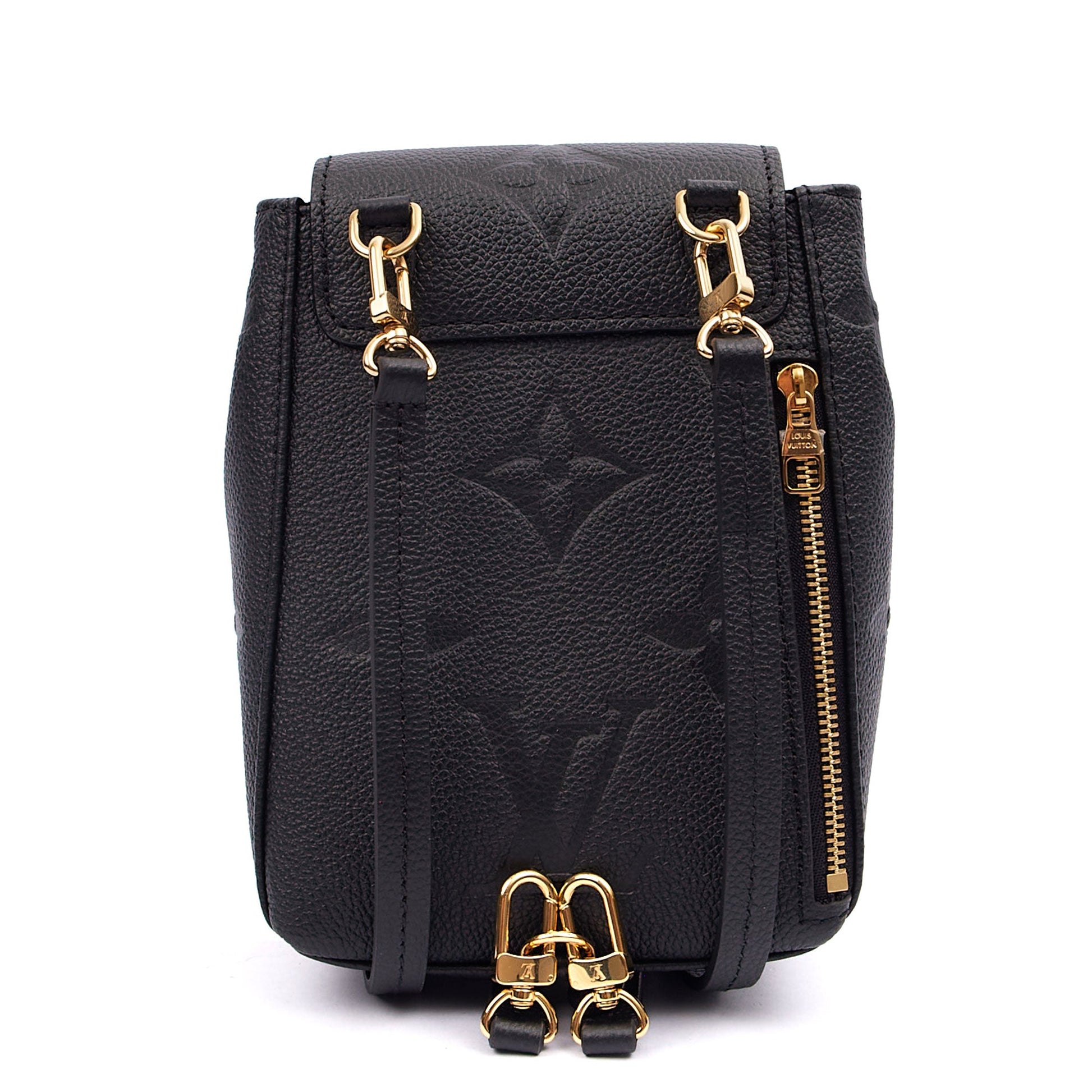 Louis Vuitton Mini Backpack Spring In The City Backpack - Tiny in Black, Empreinte Leather — Back View