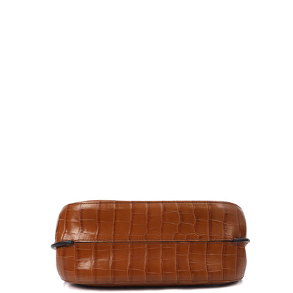Mulberry Satchel Amberley in Oak, Exotic Effect Leather — Top View