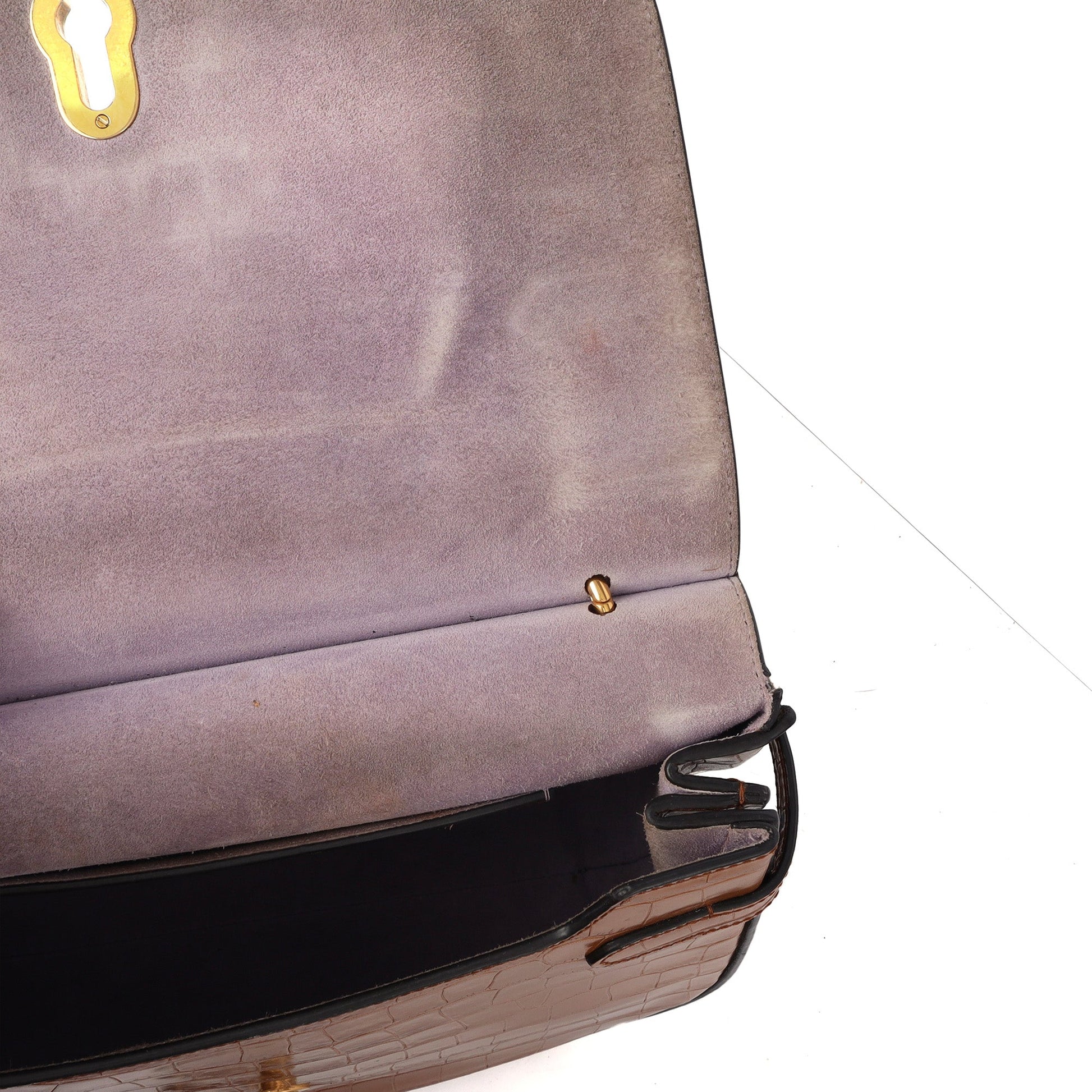 Mulberry Satchel Amberley in Oak, Exotic Effect Leather — Detail View