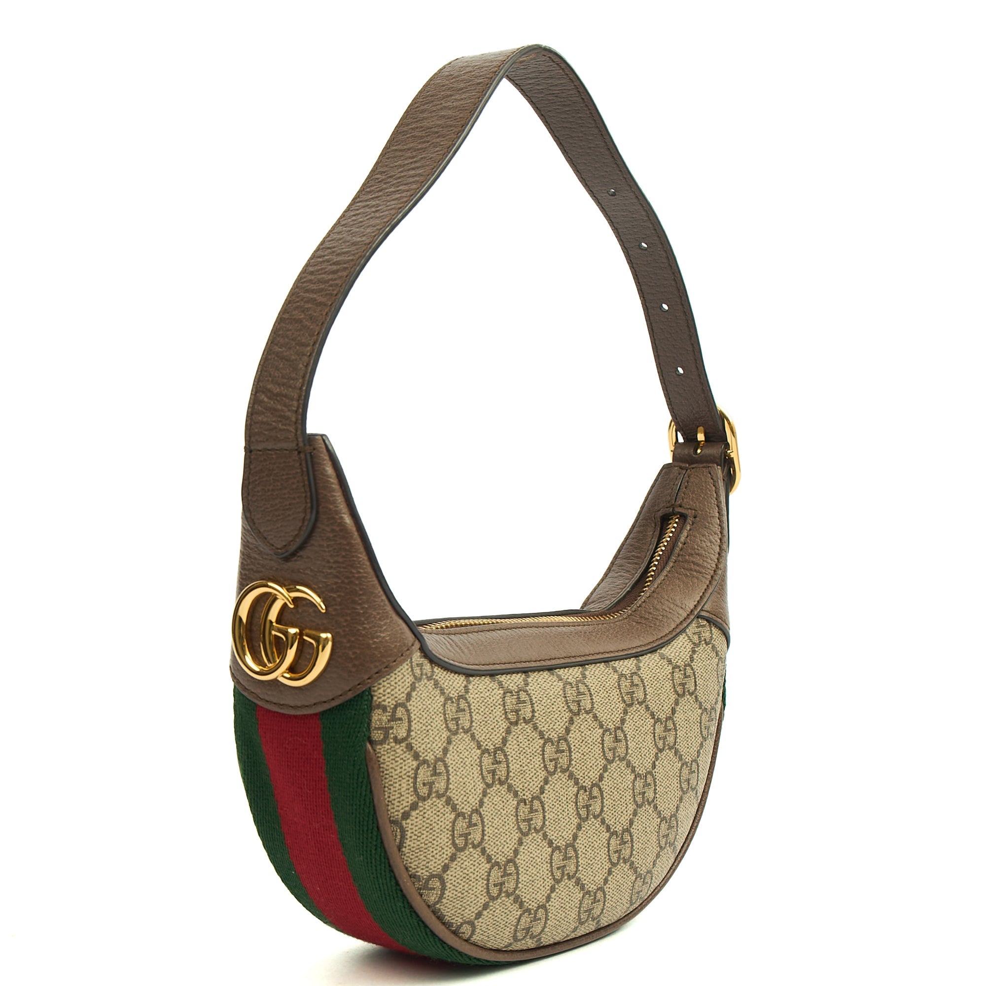 Gucci Shoulder Bag Ophidia mini GG in GG Supreme, Leather — Back View