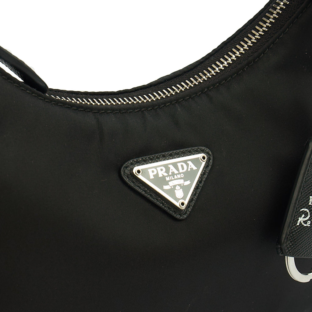Prada Cross Body Re-Edition 2005 Bag in Black, Nylon — Alternate View 12