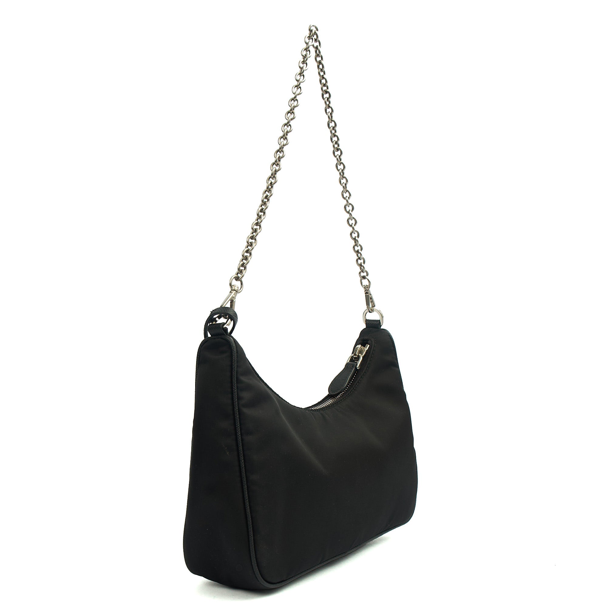 Prada Cross Body Re-Edition 2005 Bag in Black, Nylon — Alternate View 14