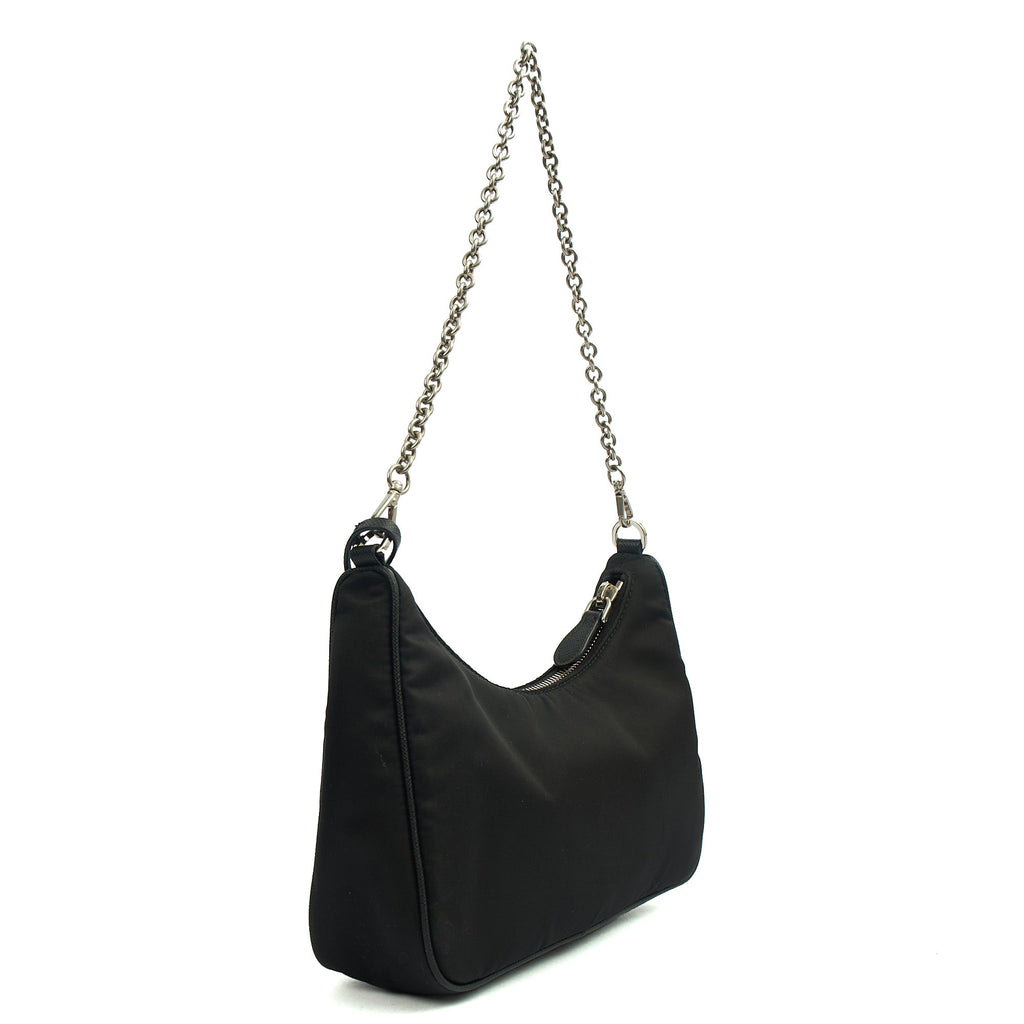 Prada Cross Body Re-Edition 2005 Bag in Black, Nylon — Alternate View 8