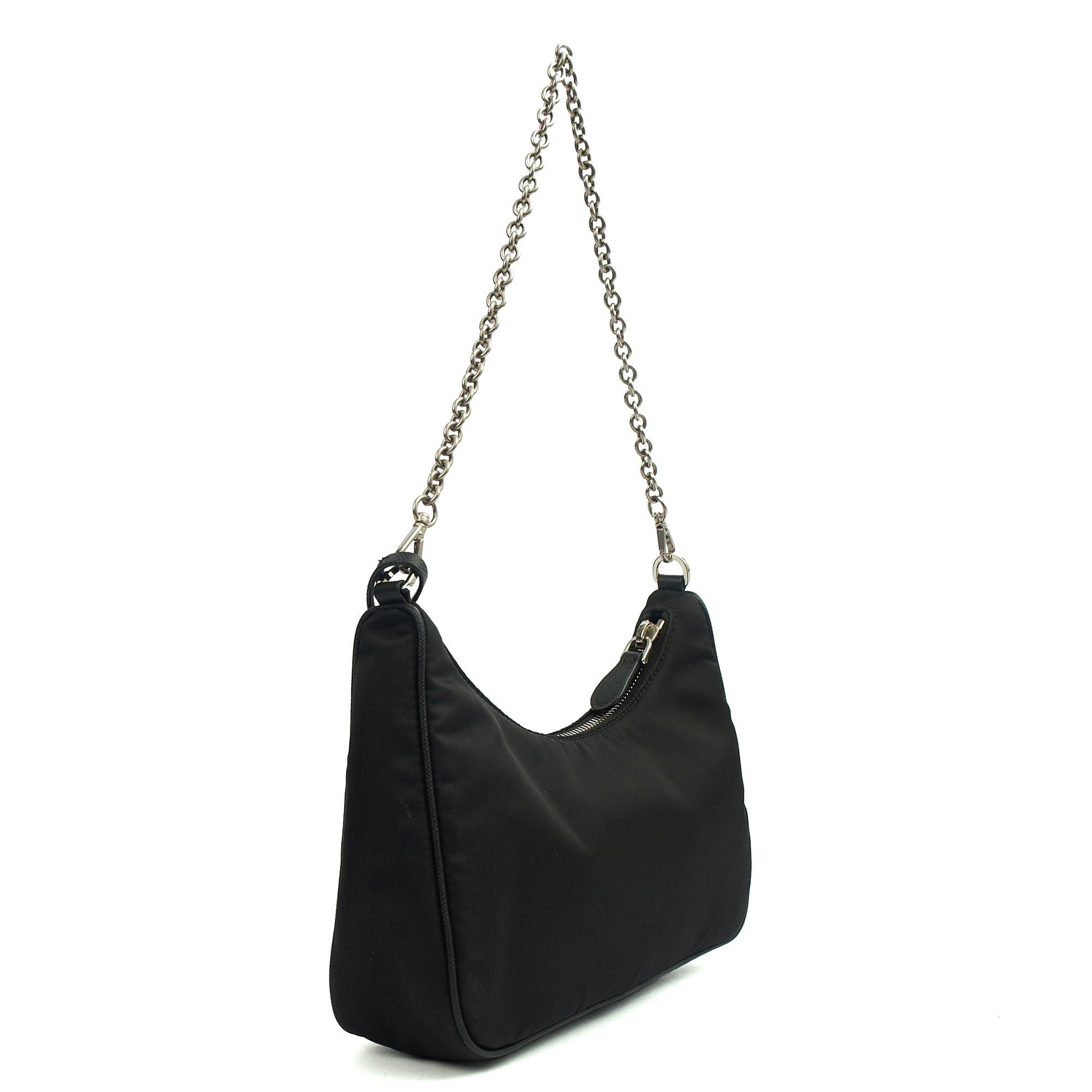 Prada Cross Body Re-Edition 2005 Bag in Black, Nylon — Alternate View 8