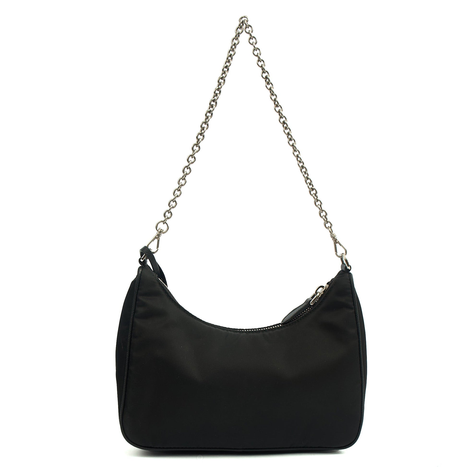 Prada Cross Body Re-Edition 2005 Bag in Black, Nylon — Alternate View 9