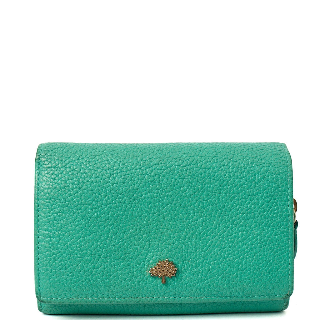 Mulberry Wallet Wallet in Aqua Green, Leather — Alternate View 7