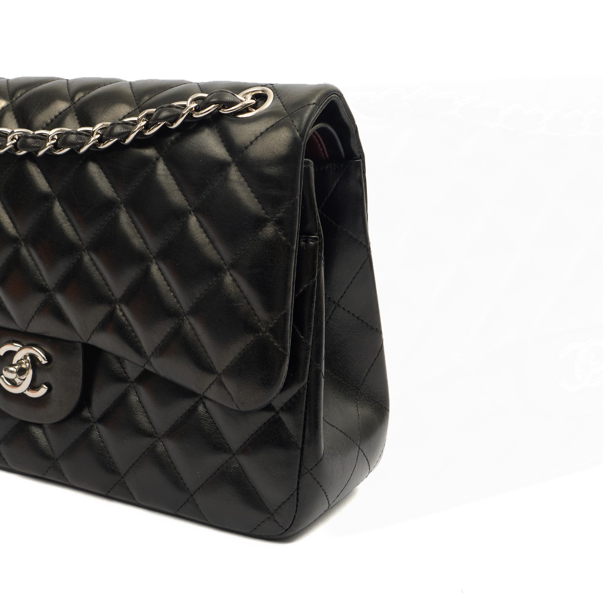 Chanel Shoulder Bag Classic Double Flap - Large, Lambskin Leather — Alternate View 17