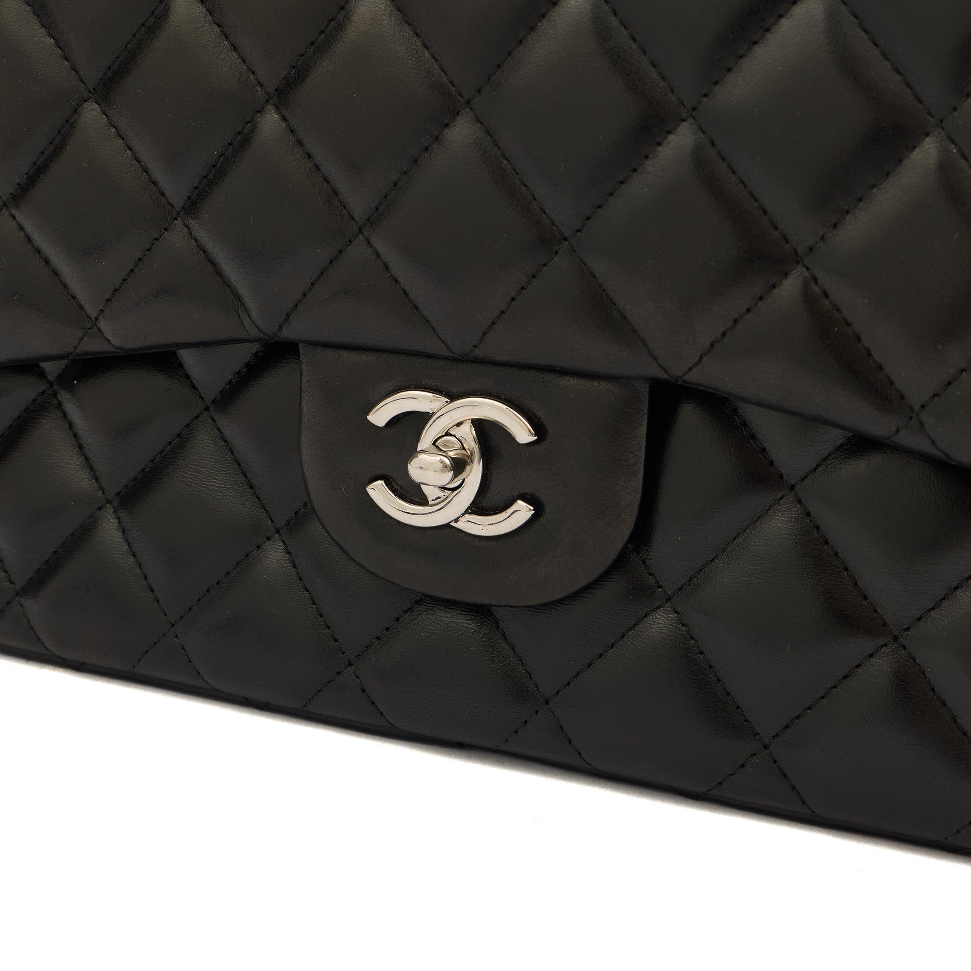 Chanel Shoulder Bag Classic Double Flap - Large, Lambskin Leather — Alternate View 16