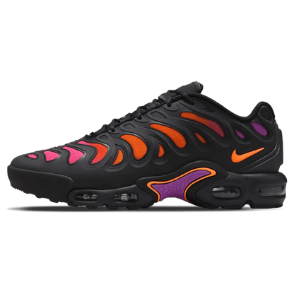 Nike Air Max Plus Drift 'Black Vivid Purple Total Orange' — UK 3 | EU 35.5 | US 3.5 — Front View