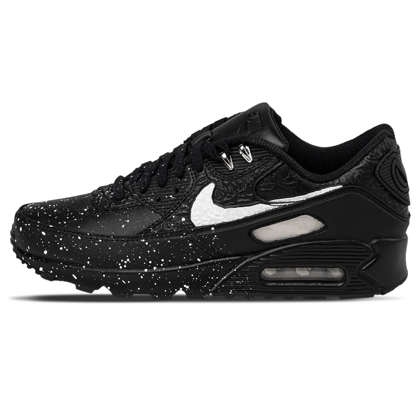 Slawn x Nike Air Max 90 'Black' — UK 3 | EU 35.5 | US 3.5 — Front View