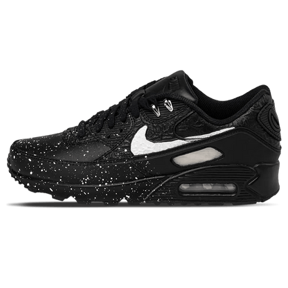 Slawn x Nike Air Max 90 'Black' — UK 3 | EU 35.5 | US 3.5 — Front View