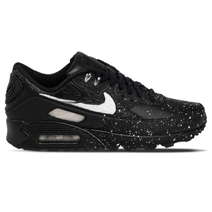 Slawn x Nike Air Max 90 'Black' — UK 3 | EU 35.5 | US 3.5 — Side View