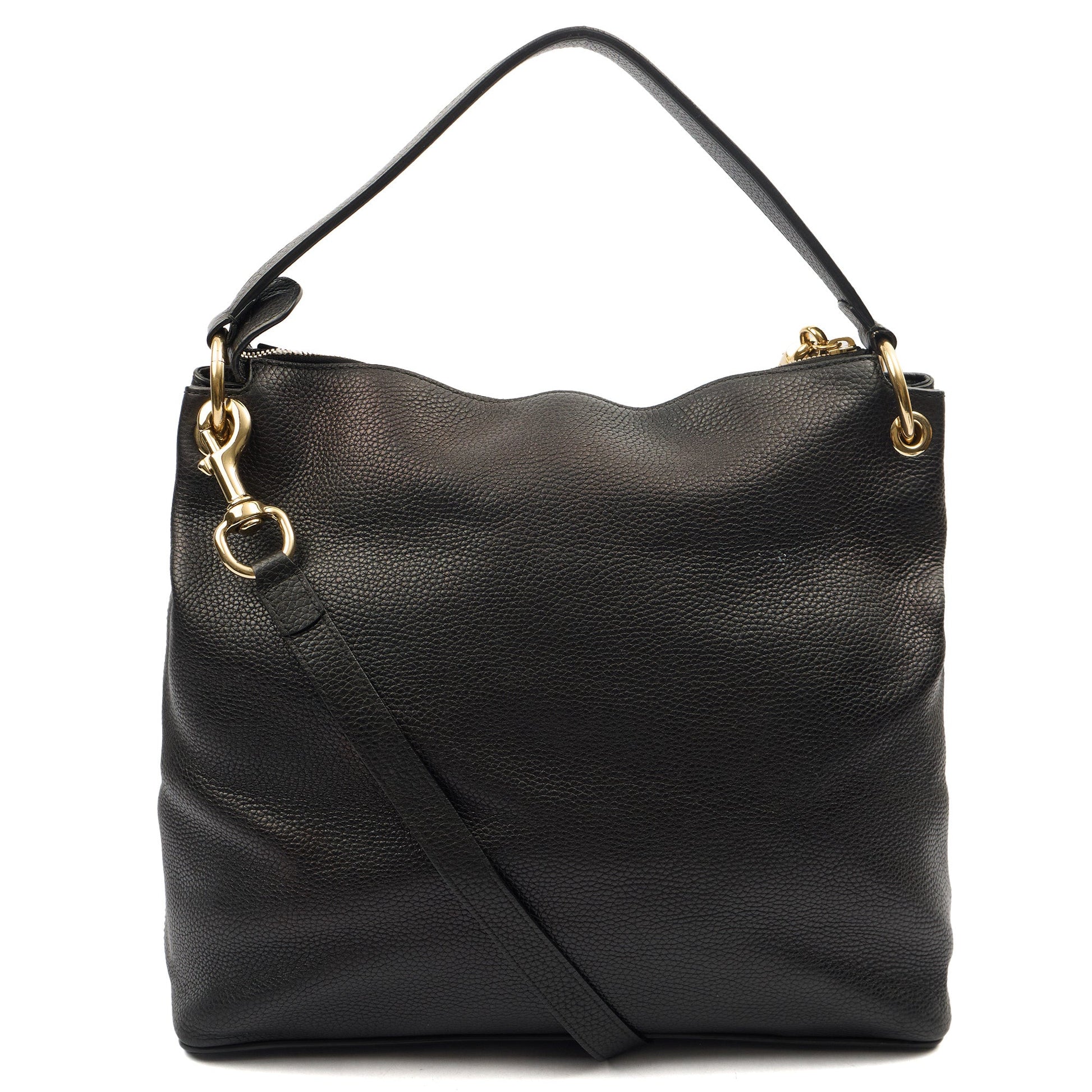 Gucci Shoulder Bag Soho Hobo in Black, Leather — Top View