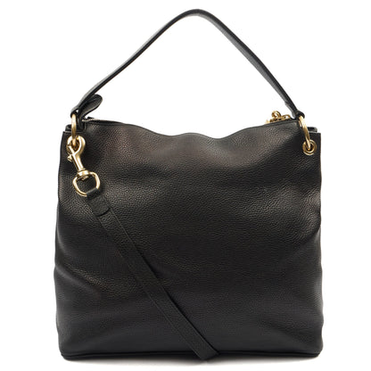 Gucci Shoulder Bag Soho Hobo in Black, Leather — Top View