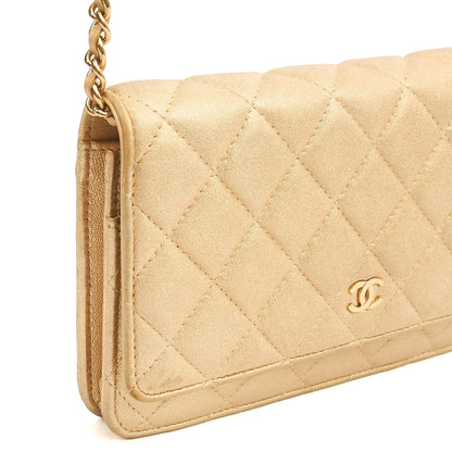 Chanel Cross Body Wallet on Chain in Metallic, Fabric — Alternate View 7
