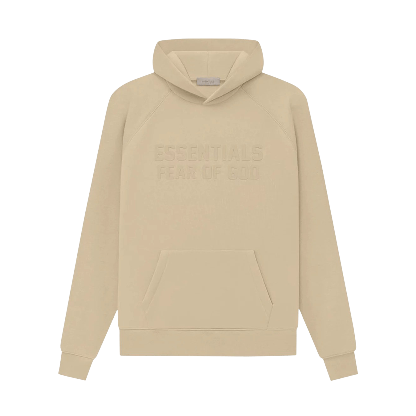Fear of God Essentials Hoodie 'Sand' — XXS — Front View